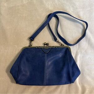 Blue Clutch/Crossbody Purse